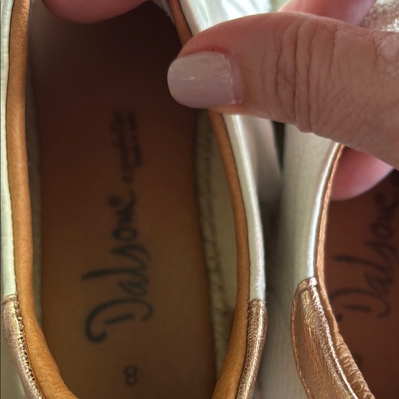 White Leather Espadrille Sneakers size 8 - Picture 7 of 8